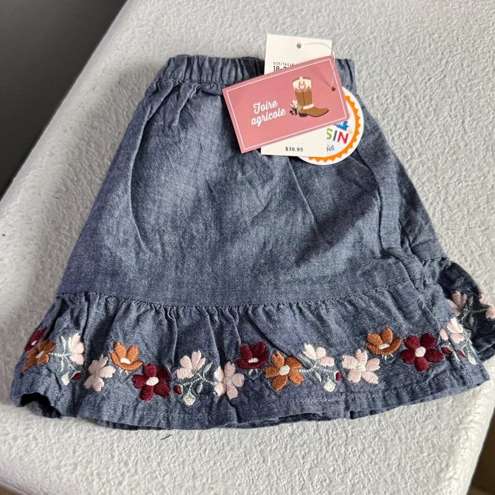 NWT-Gymboree Girls and Toddler Ruffle Skirts 18-24 M